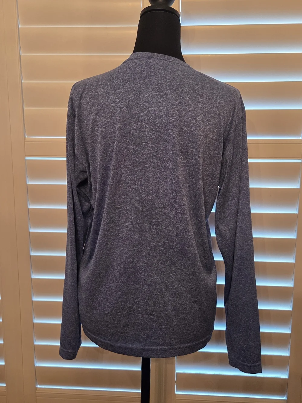 Hitter Volleyball Long-Sleeve Performance Sweater - Blue Size Small